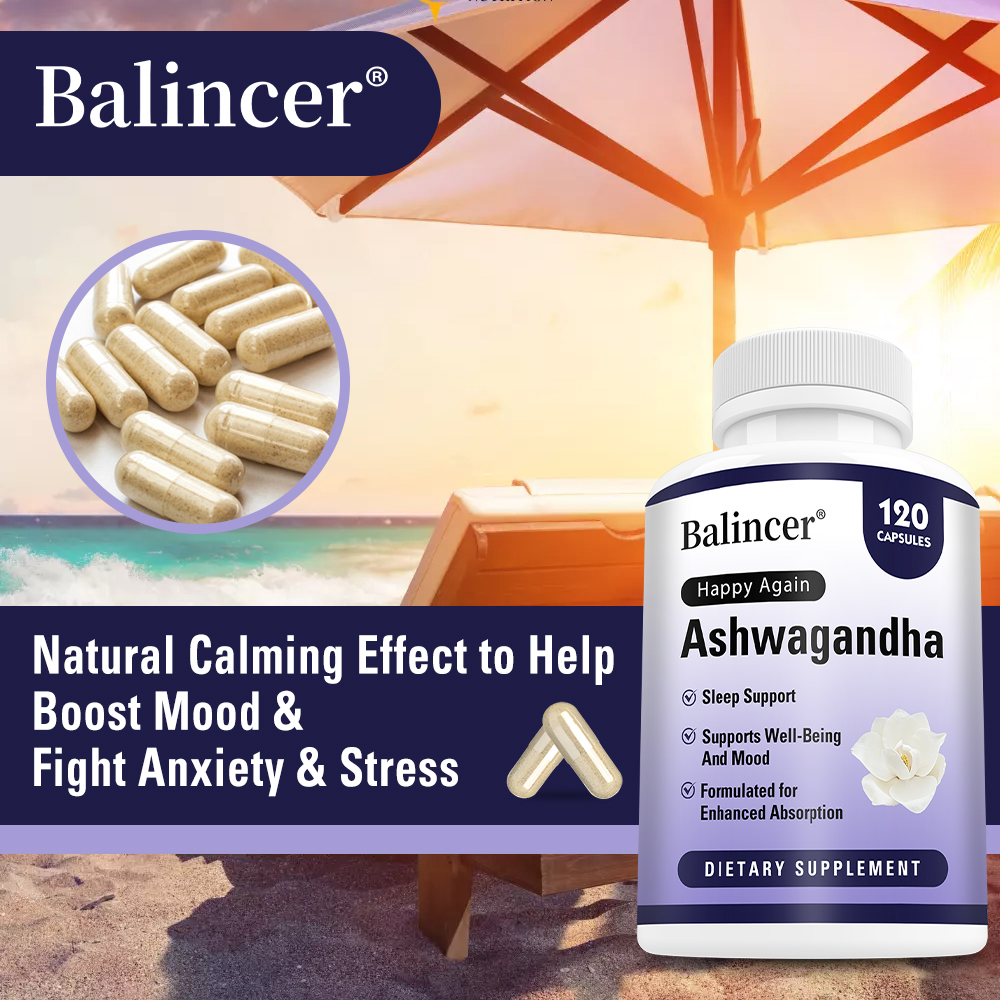Ashwagandha Extract Root - Ashwagandha Capsules, Stress Relief, Mood, Focus,