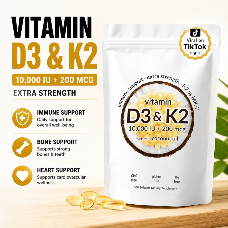 Vitamin D3 K2 Drop - Vitamin D3 K2 MK7 Mini Softgels