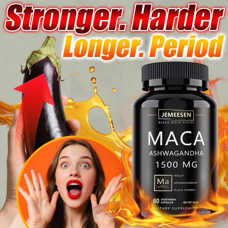 Ashwagandha Extract Root - Organic Maca Root Powder Capsules 1500mg