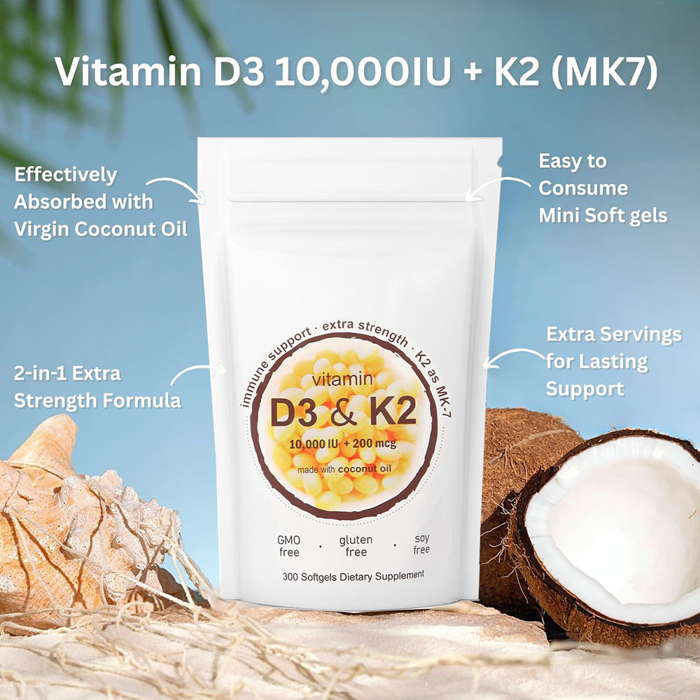 Vitamin D3 K2 10000 IU 300 Coc - Vitamin D3 K2 Drop recension och pris
