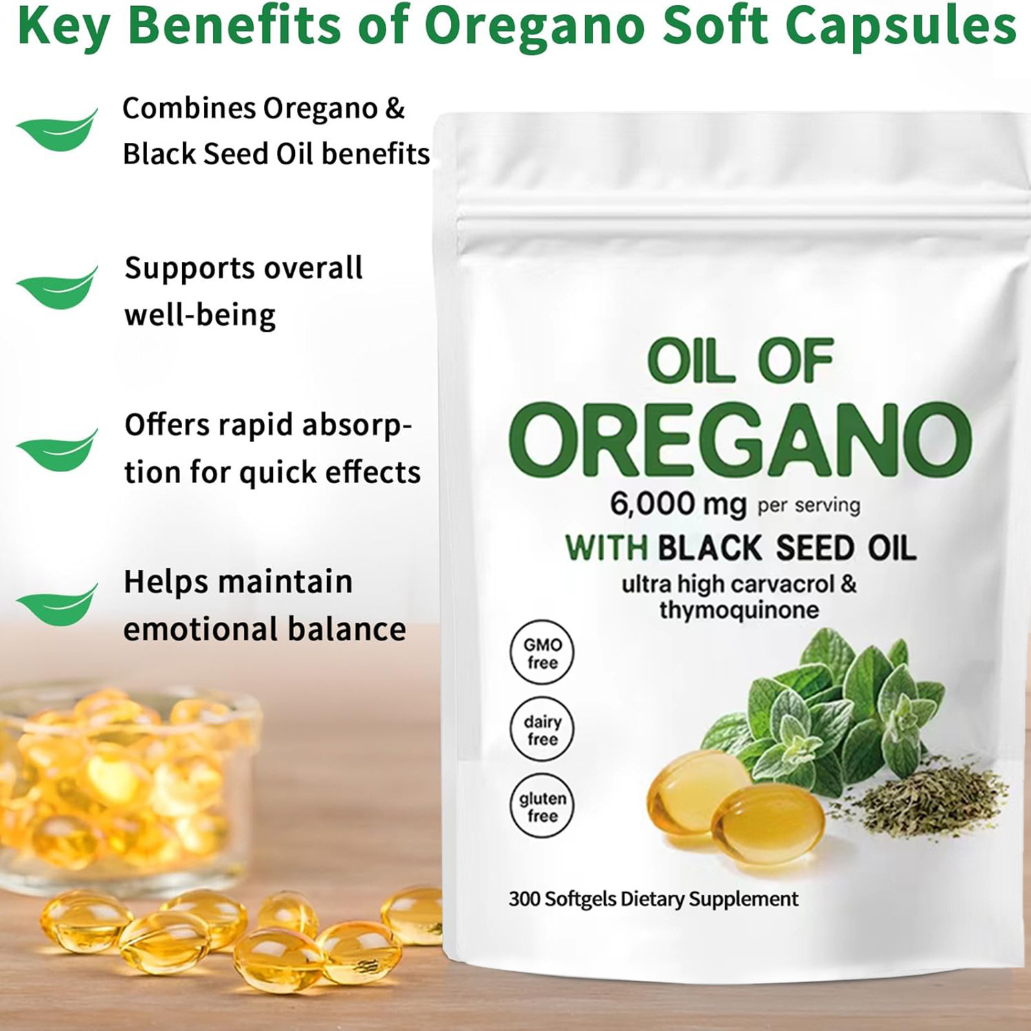 2 Bags 360Softgels Oil of Oreg - Vitamin D3 K2 Drop recension och pris