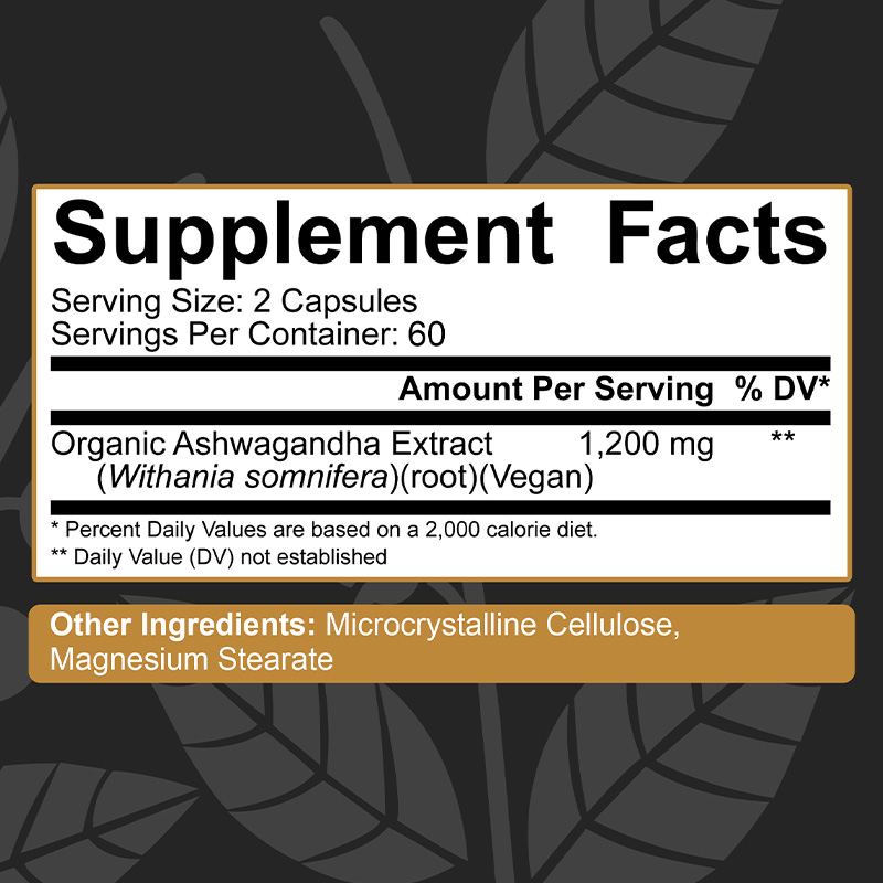 Organic Ashwagandha Capsule -  - Ashwagandha Extract Root recension och pris