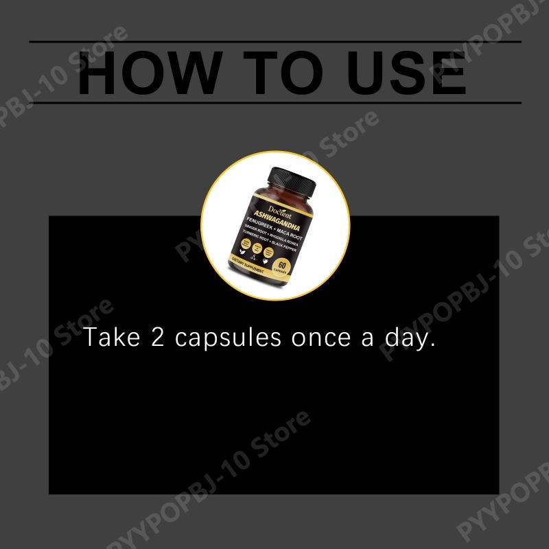 Ashwagandha Capsules Supports  - Ashwagandha Extract Root recension och pris
