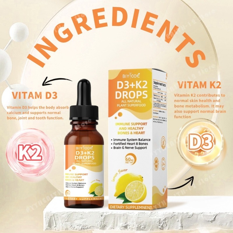 Vitamin D3 K2 Liquid Drops 60m - Vitamin D3 K2 Drop recension och pris