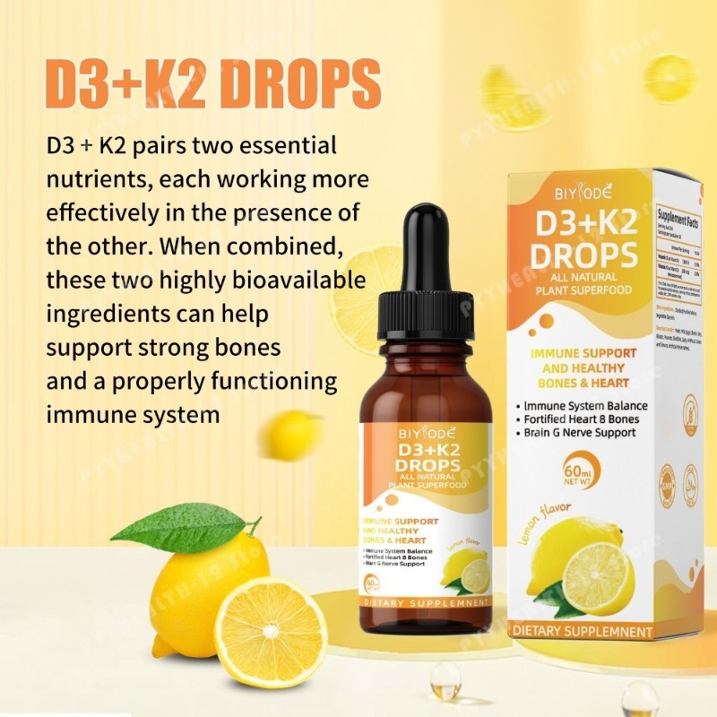 Vitamin D3 K2 Liquid Drops 60m - Vitamin D3 K2 Drop recension och pris