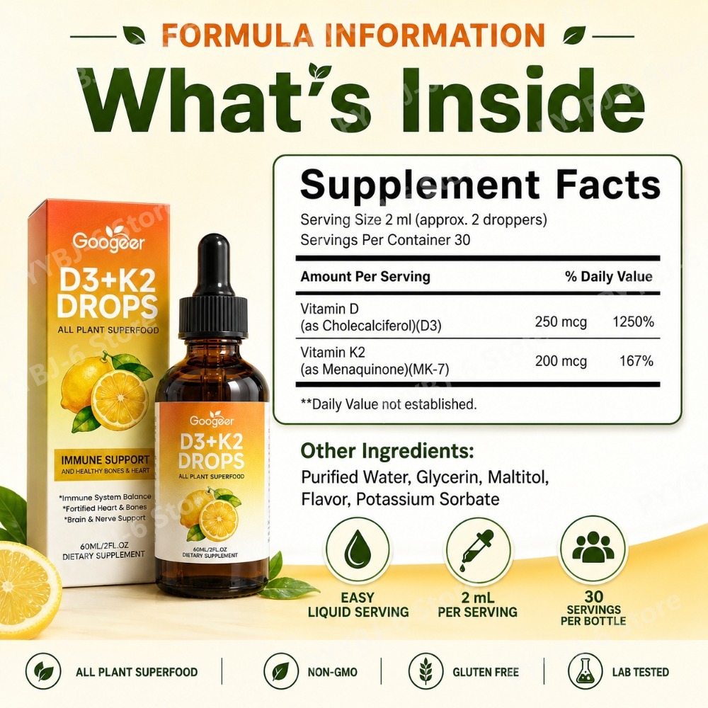 Vitamin D3 K2 Drops Liquid Sup - Vitamin D3 K2 Drop recension och pris