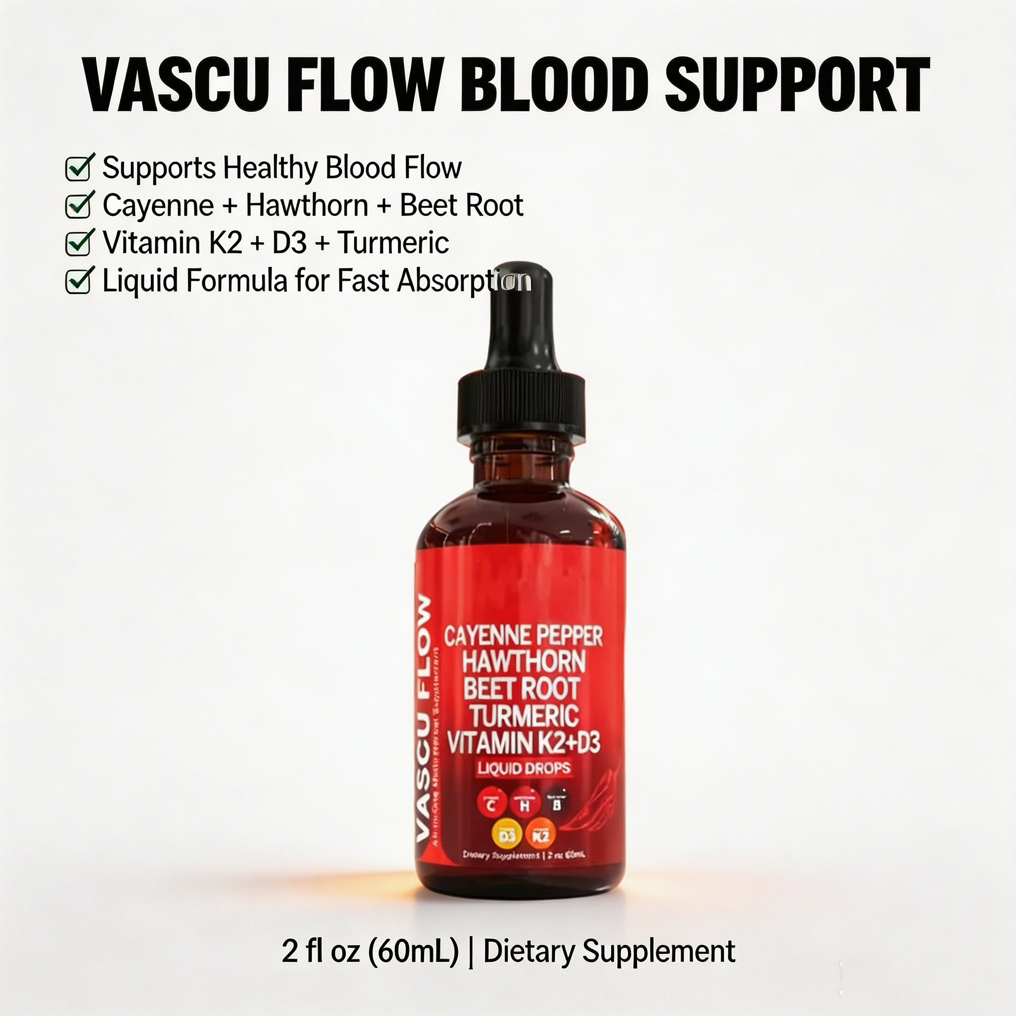 Natural Cayenne Pepper Liquid  - Vitamin D3 K2 Drop recension och pris