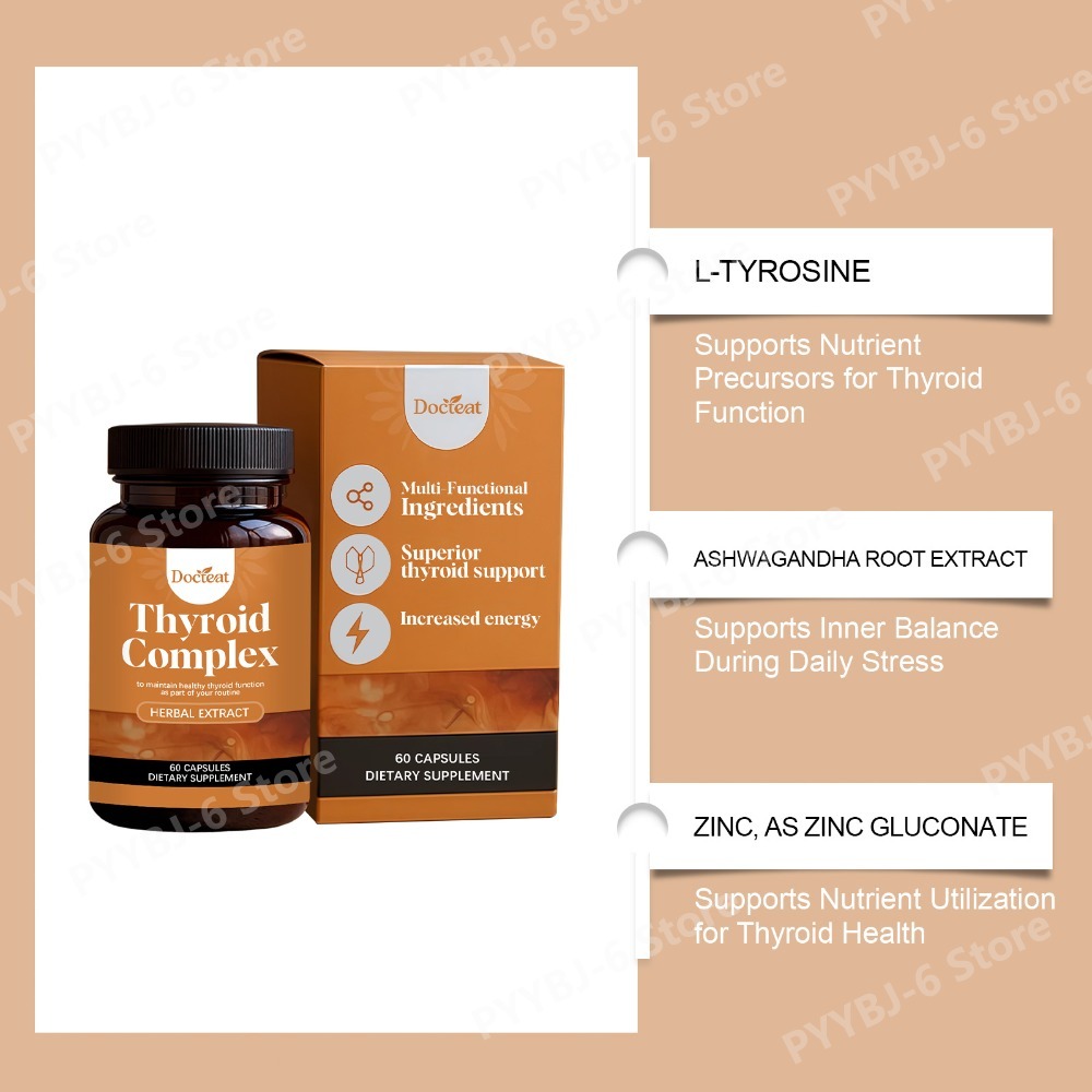Docteat Thyroid Support Capsul - Ashwagandha Extract Root recension och pris