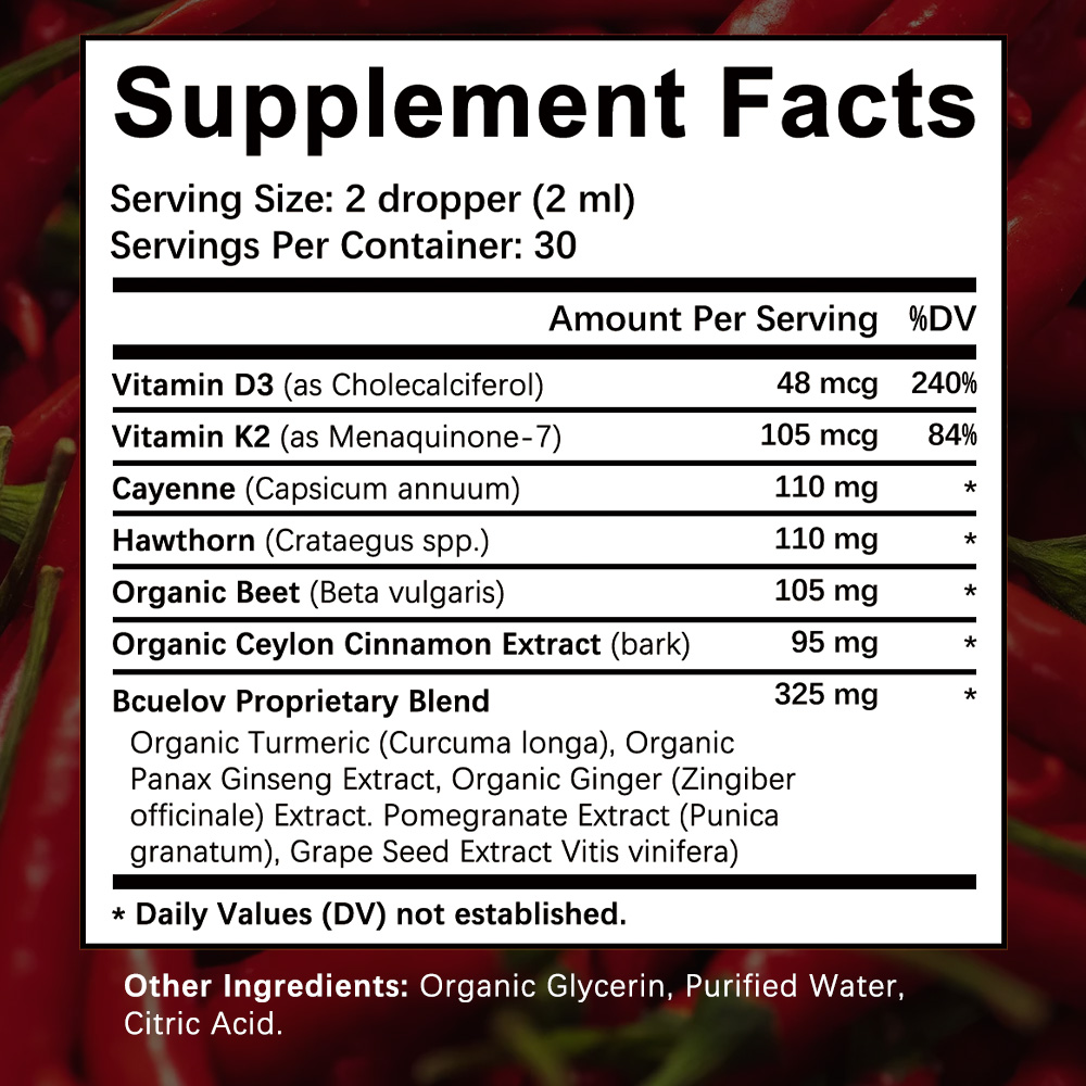 Cayenne Pepper Drops Supplemen - Vitamin D3 K2 Drop recension och pris