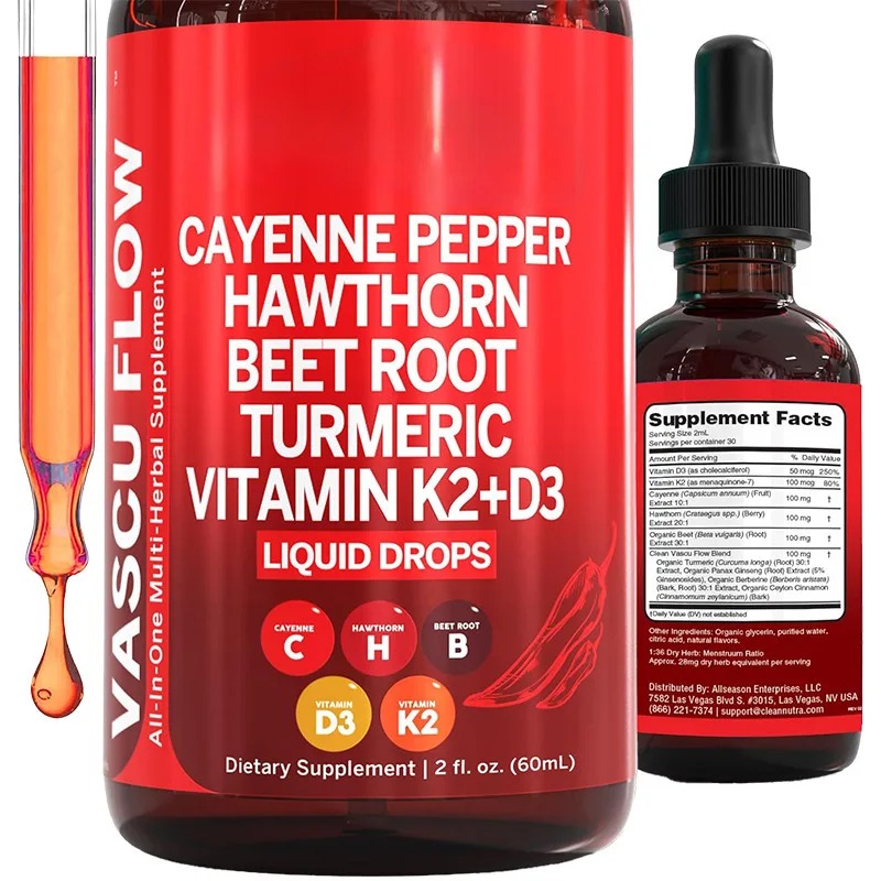 Cayenne Pepper Drops,Natural C - Vitamin D3 K2 Drop recension och pris
