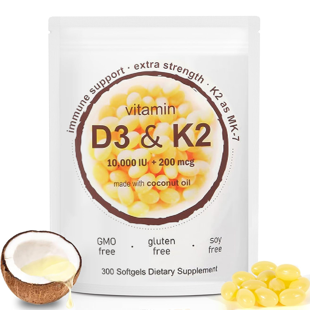 Vitamin D3 10,000 IU + K2 MK-7 - Vitamin D3 K2 Drop recension och pris