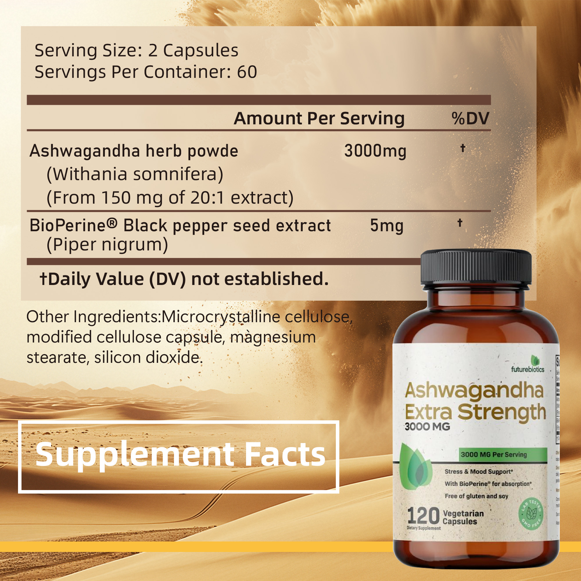 Ashwagandha Root Extract Capsu - Ashwagandha Extract Root recension och pris